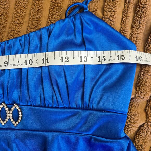 Taboo Vintage 90s Y2K Fairy Rhinestone Babydoll Tiered Going Out Mini Dress L - Picture 9 of 11